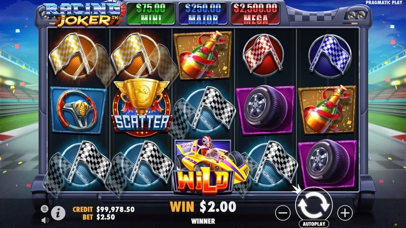 Racing Joker slot screen 2