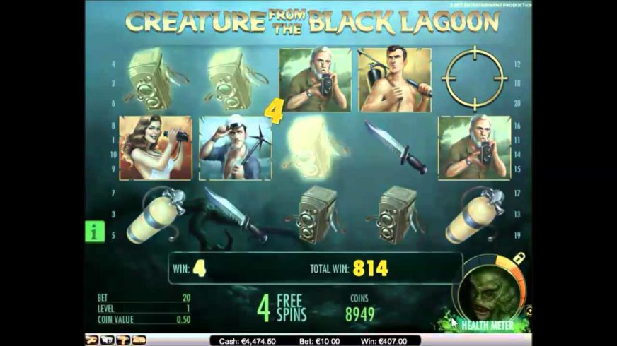 Creature from the Black Lagoon slot screen 5