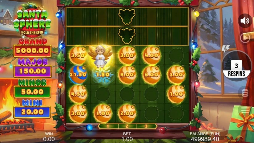 Santa Sphere: Hold The Spin slot screen 5