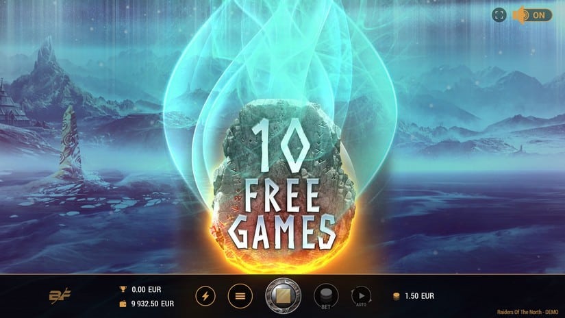 Raiders Of The North slot screen 2