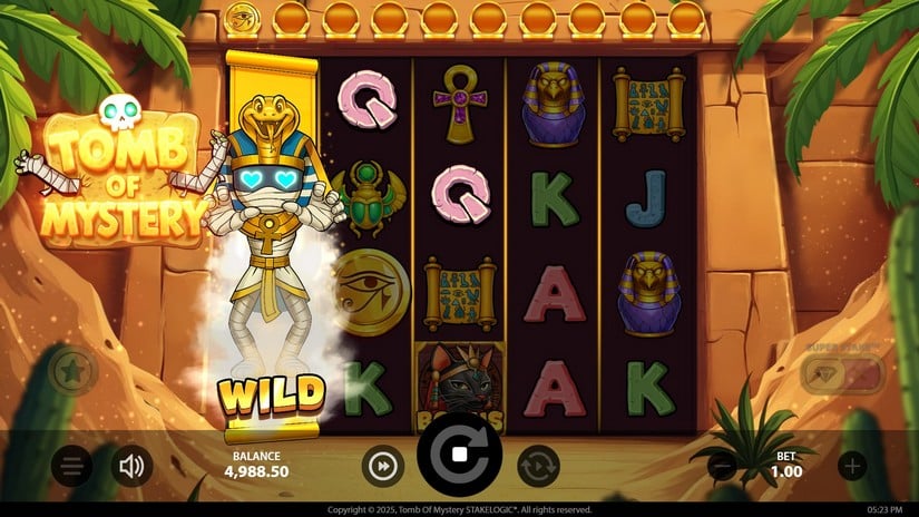 Tomb of Mystery slot screen 2