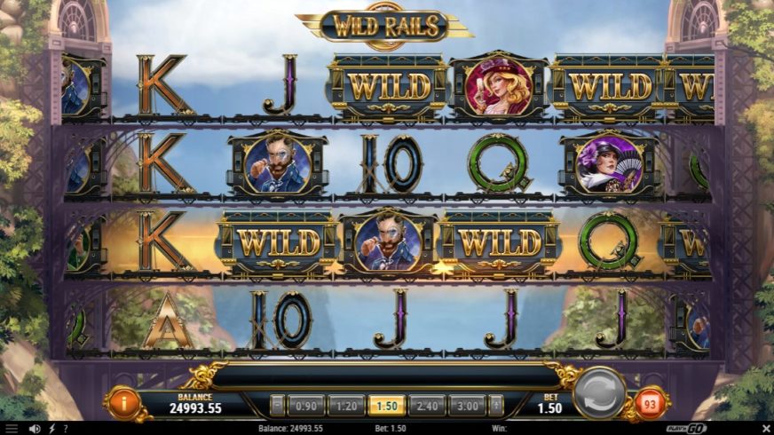 Wild Rails slot screen 4