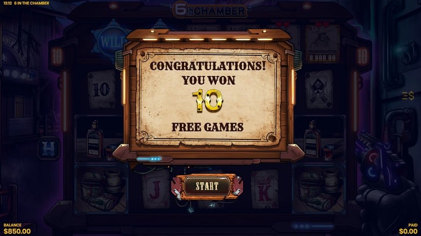 6 in the Chamber slot screen 4