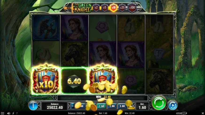 The Green Knight slot screen 2