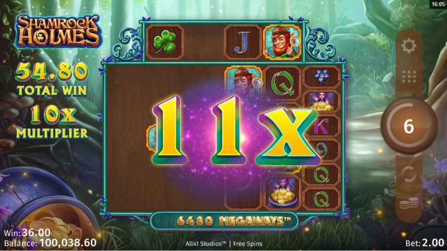 Shamrock Holmes Megaways slot screen 4