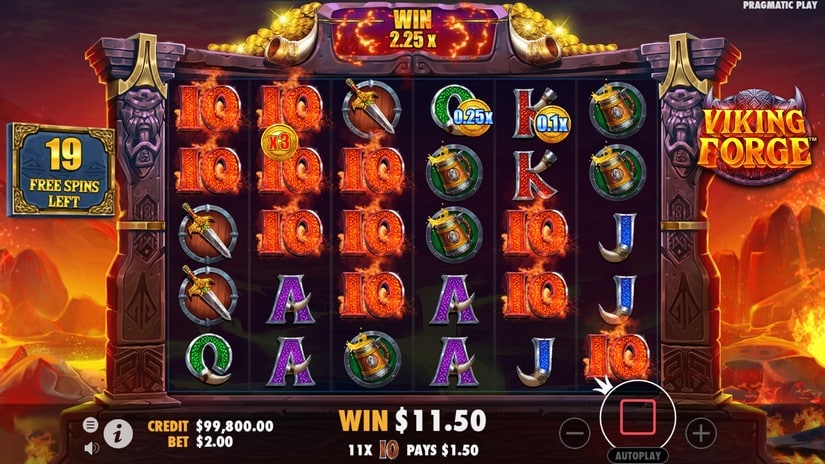 Viking Forge slot screen 4