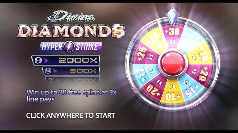 Divine Diamonds slot screen 1