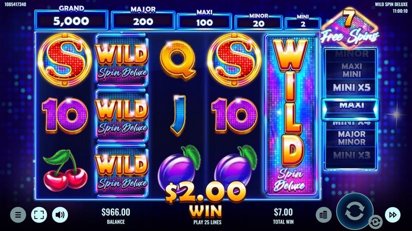 Wild Spin Deluxe slot screen 4