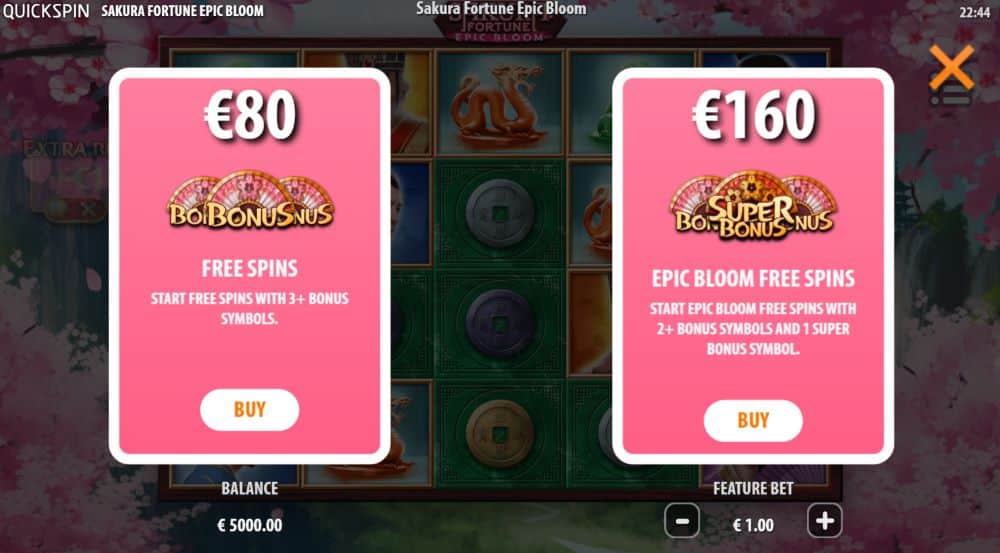 Sakura Fortune Epic Bloom Bonus Buy