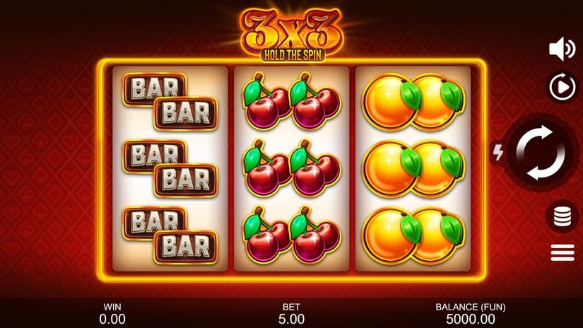3X3: Hold The Spin slot screen 1