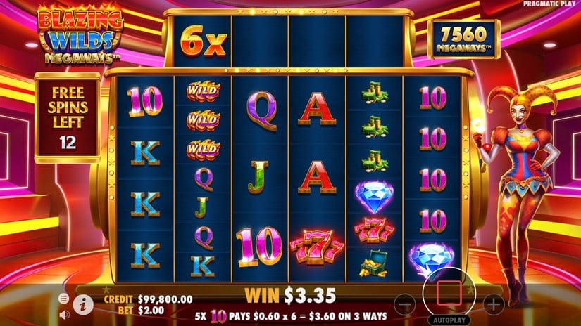 Blazing Wilds Megaways slot screen 4