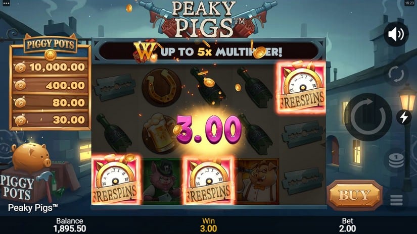 Peaky Pigs slot screen 3
