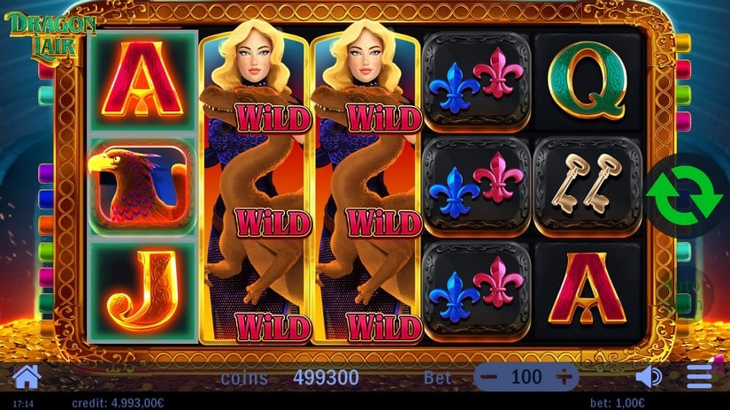 Dragon Lair slot screen 2