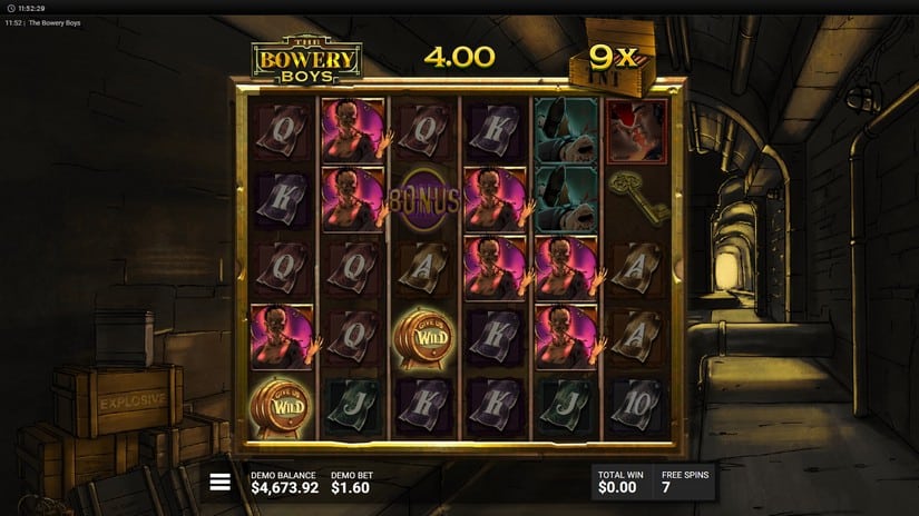 The Bowery Boys slot screen 5