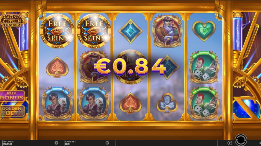 Cazino Zeppelin Reloaded slot screen 3