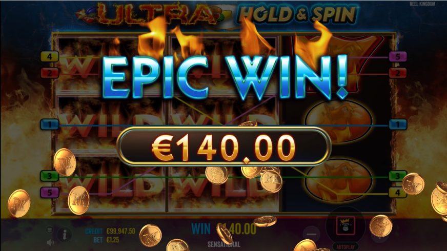 Ultra Hold and Spin slot screen 3