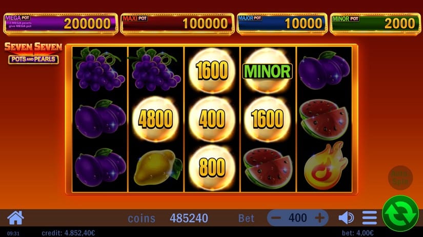 Seven Seven Pots and Pearls slot screen 4