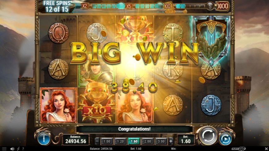 The Sword and The Grail slot screen 7
