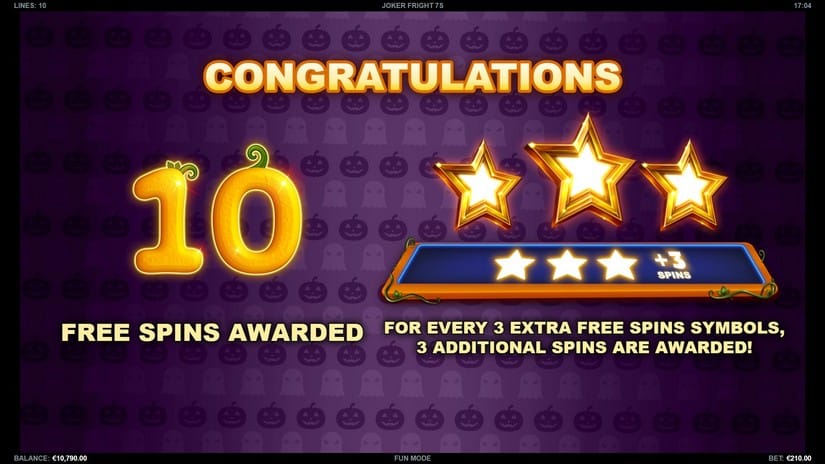 Joker Fright 7s slot screen 2