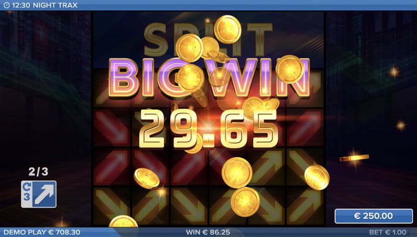 Night Trax slot screen 4
