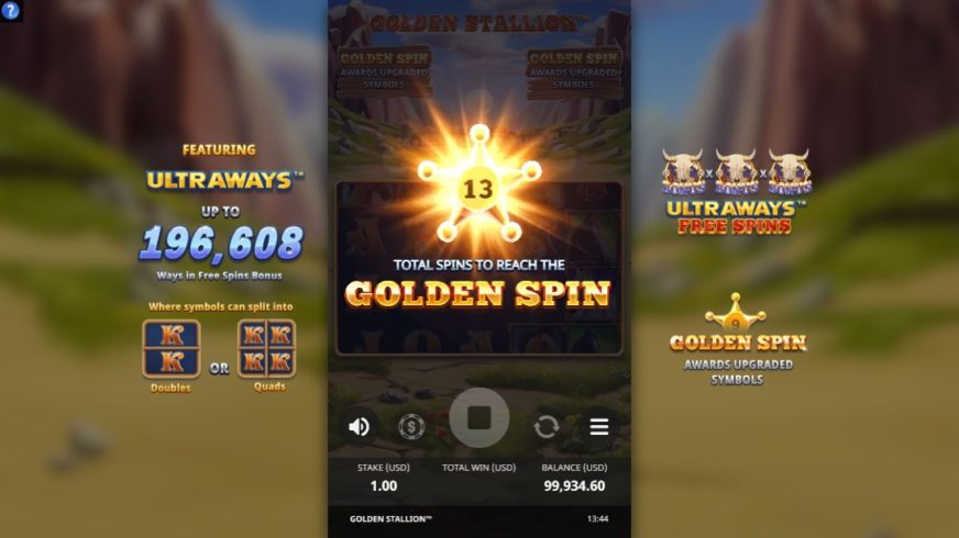 Golden Stallion slot screen 2