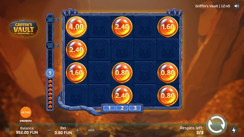 Griffin’s Vault slot screen 4