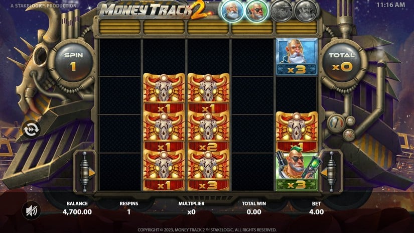 Money Track 2 slot screen 4