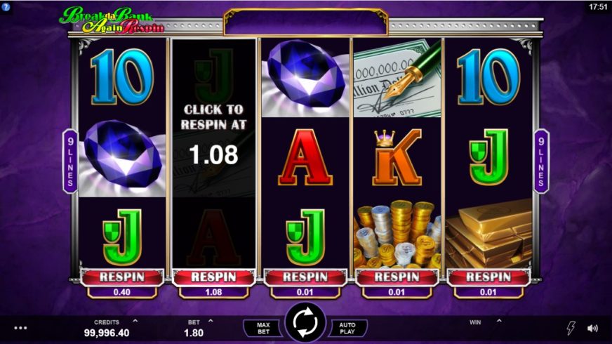 Break da Bank Again Respin slot screen 2