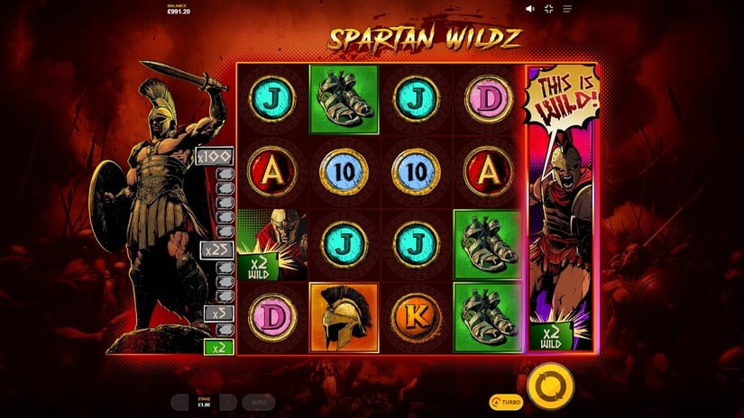 Spartan Wildz slot screen 4