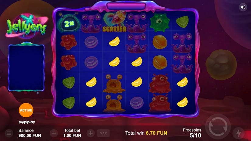 Jellyens X slot screen 4