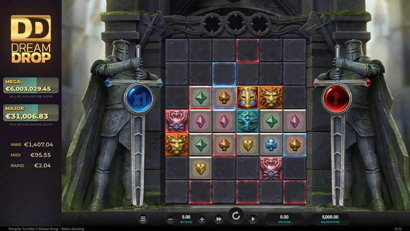 Templar Tumble 2 Dream Drop slot screen 1