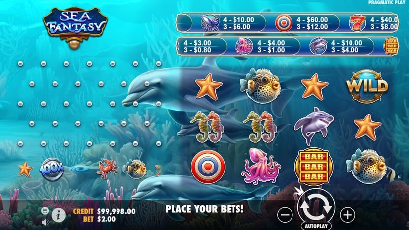 Sea Fantasy slot screen 1