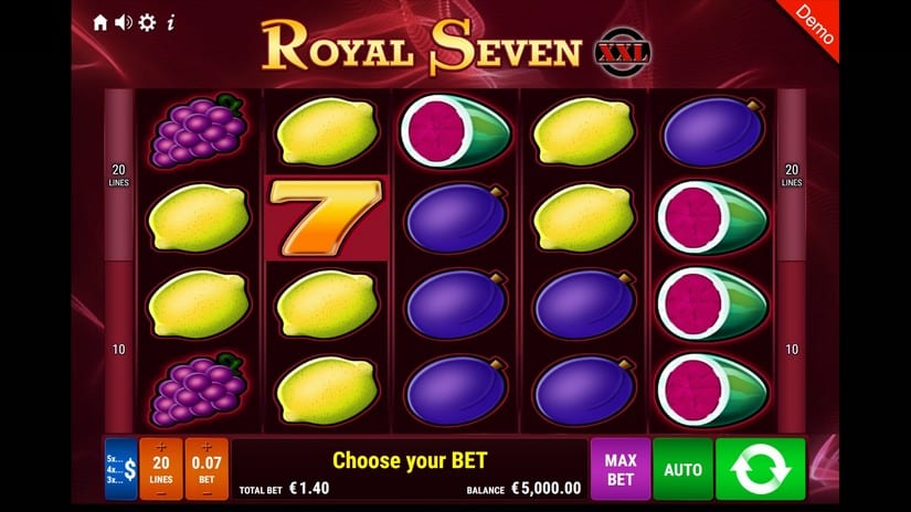 Royal Seven XXL slot screen 1