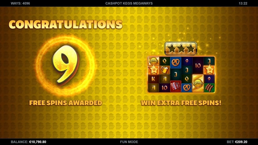 Cashpot Kegs Megaways slot screen 1