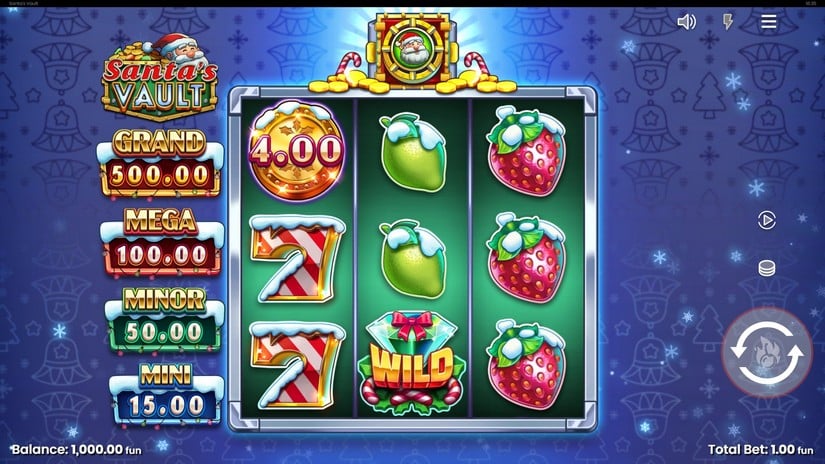 Santa’s Vault slot screen 1