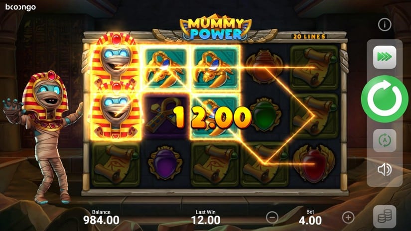 Mummy Power slot screen 2