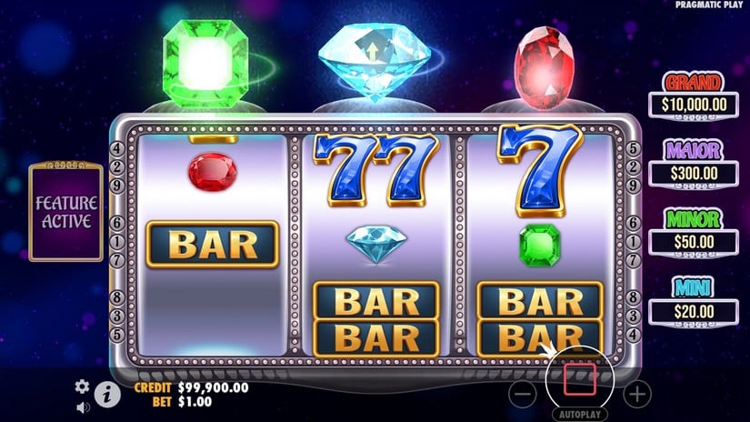 Gem Trio slot screen 2