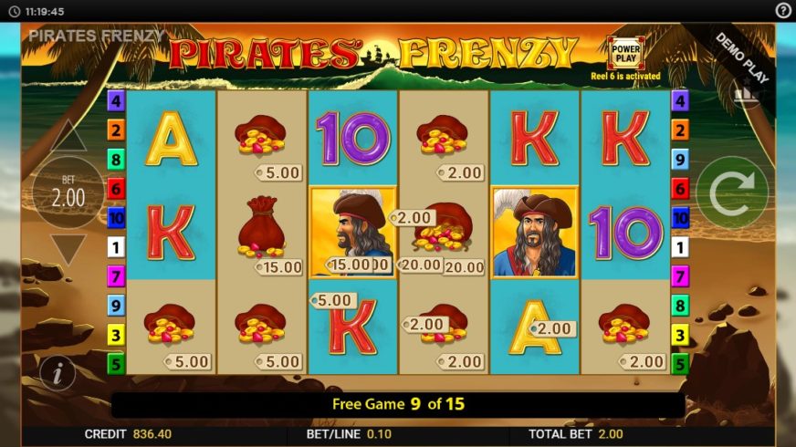 Pirates Frenzy slot screen 6