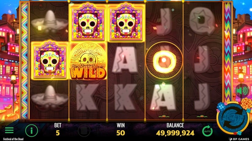 Festival of the Dead slot screen 3