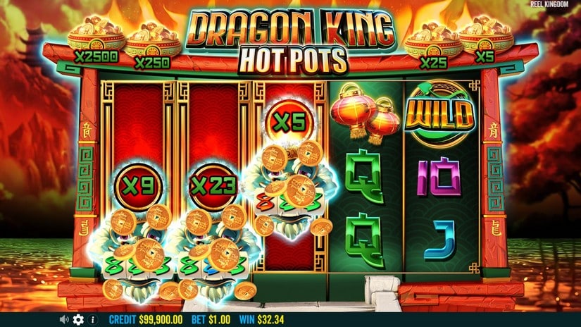 Dragon King Hot Pots slot screen 4