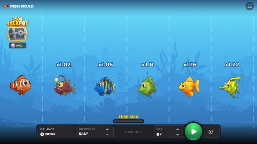 Fish Road slot screen 2