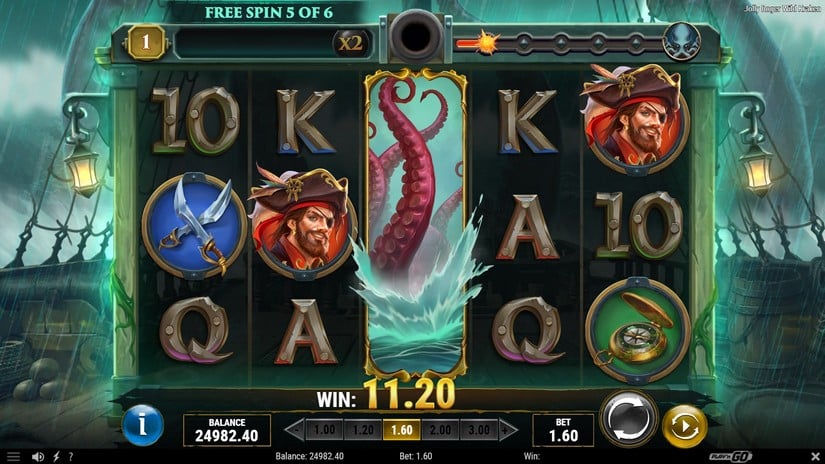 Jolly Roger Wild Kraken slot screen 7