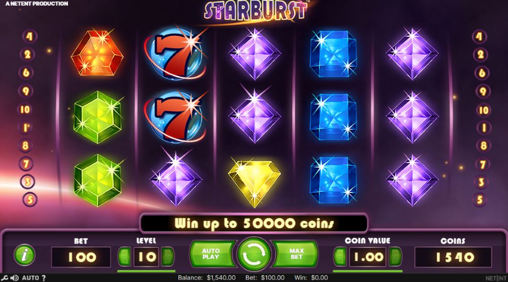 Starburst slot features