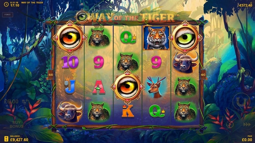 Way Of The Tiger slot screen 3
