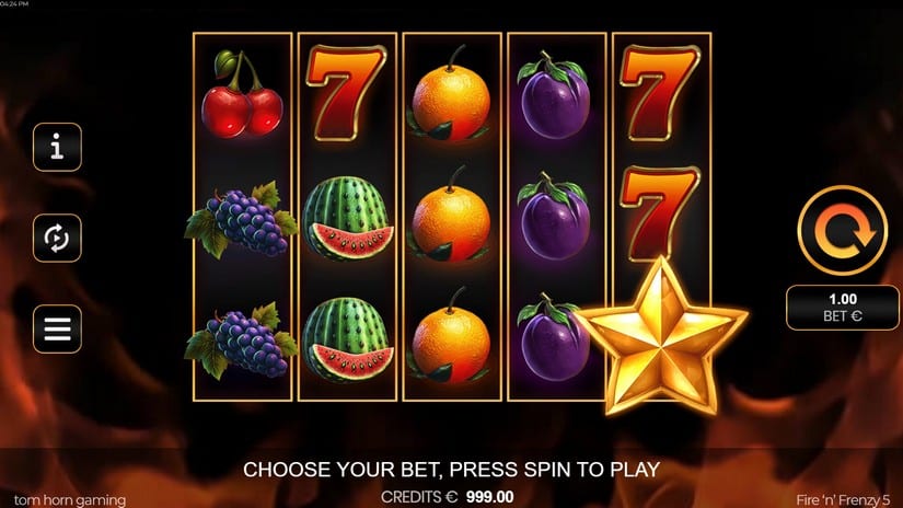 Fire’n’Frenzy 5 slot screen 1