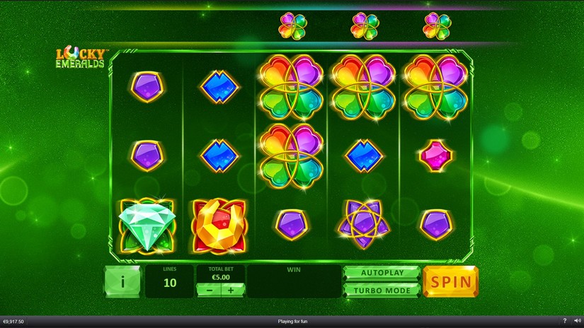 Lucky Emeralds slot screen 3
