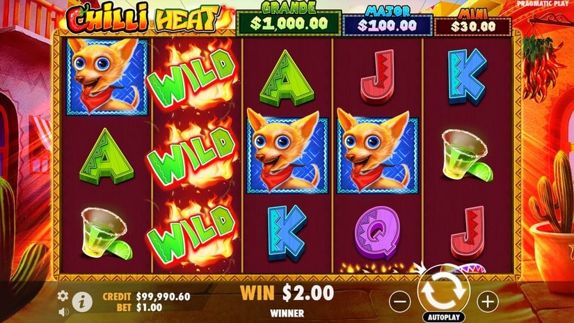 Chilli Heat slot screen 2