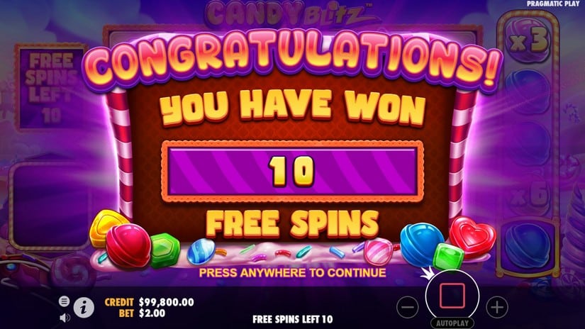 Candy Blitz slot screen 3