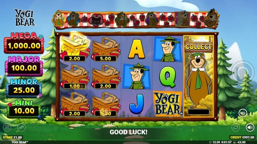 Yogi Bear slot screen 2