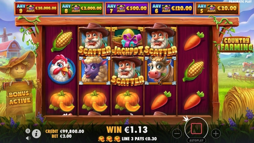 Country Farming slot screen 3